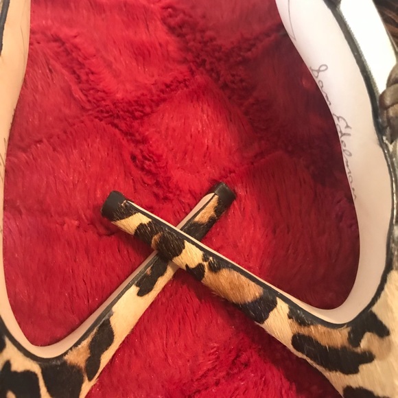 Like NEW Sam Edelman Calf Hair leopard Sandals - Picture 6 of 7
